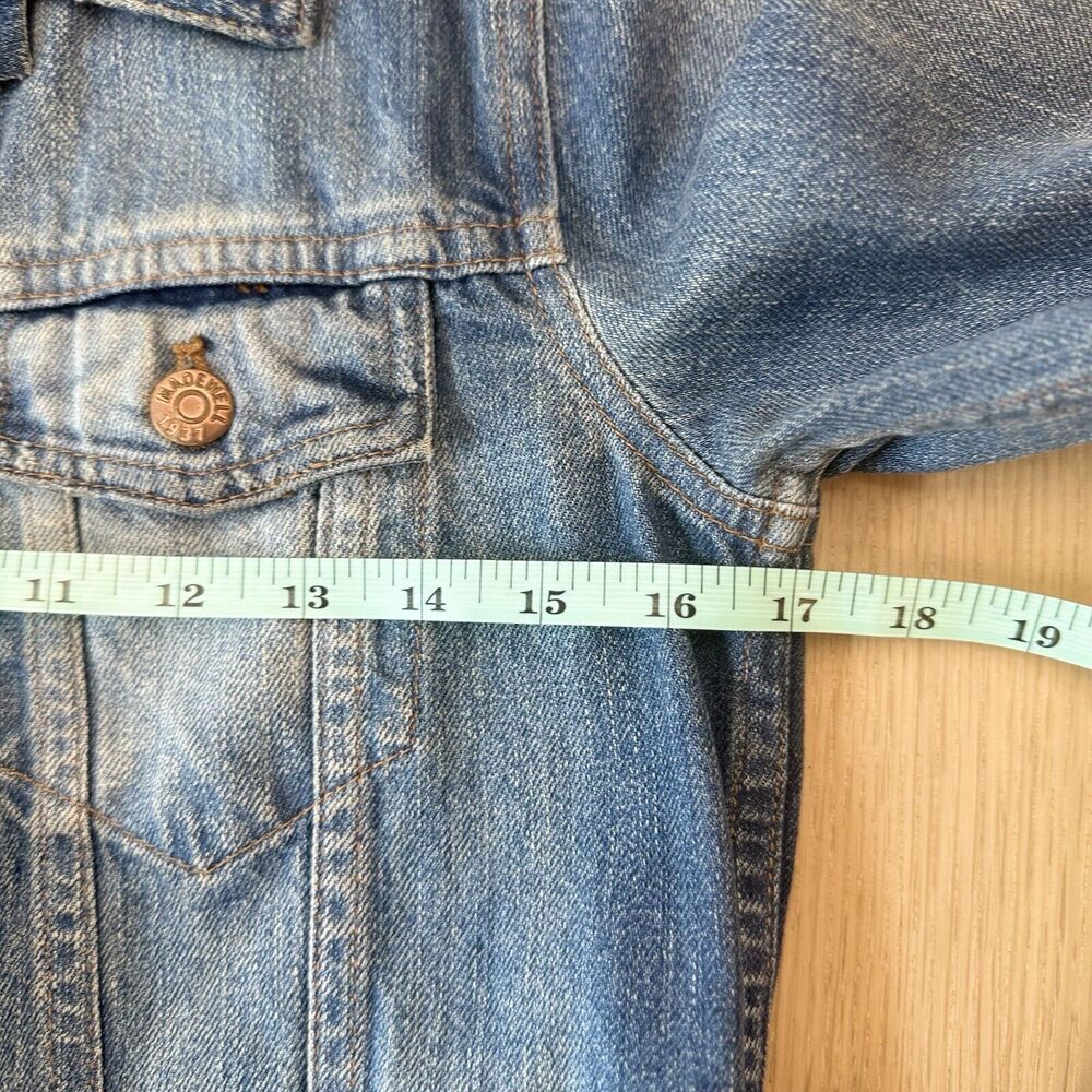 Madewell The Jean Jacket Women Size Small Blue Denim 100% Cotton 1655 - Picture 10 of 14